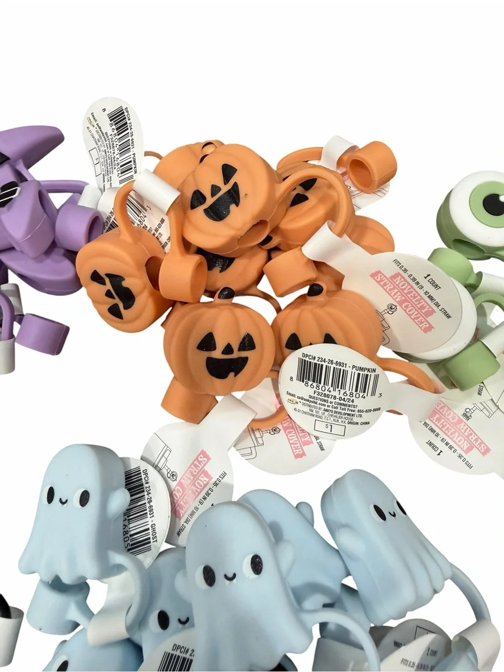 NWT/Set of 80+/ Target Bullseye Playground Halloween Straw Covers/Trick or Treat